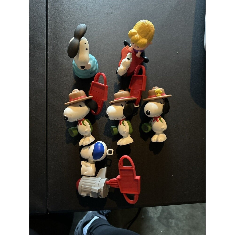 ORIGINAL RETRO Kids McDonald’s Toy Lot  Of 6 Snoopy Peanuts